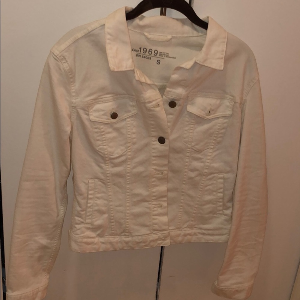 White denim jacket